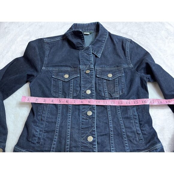 J Crew classic blue denim jacket women size medium - Picture 4 of 6